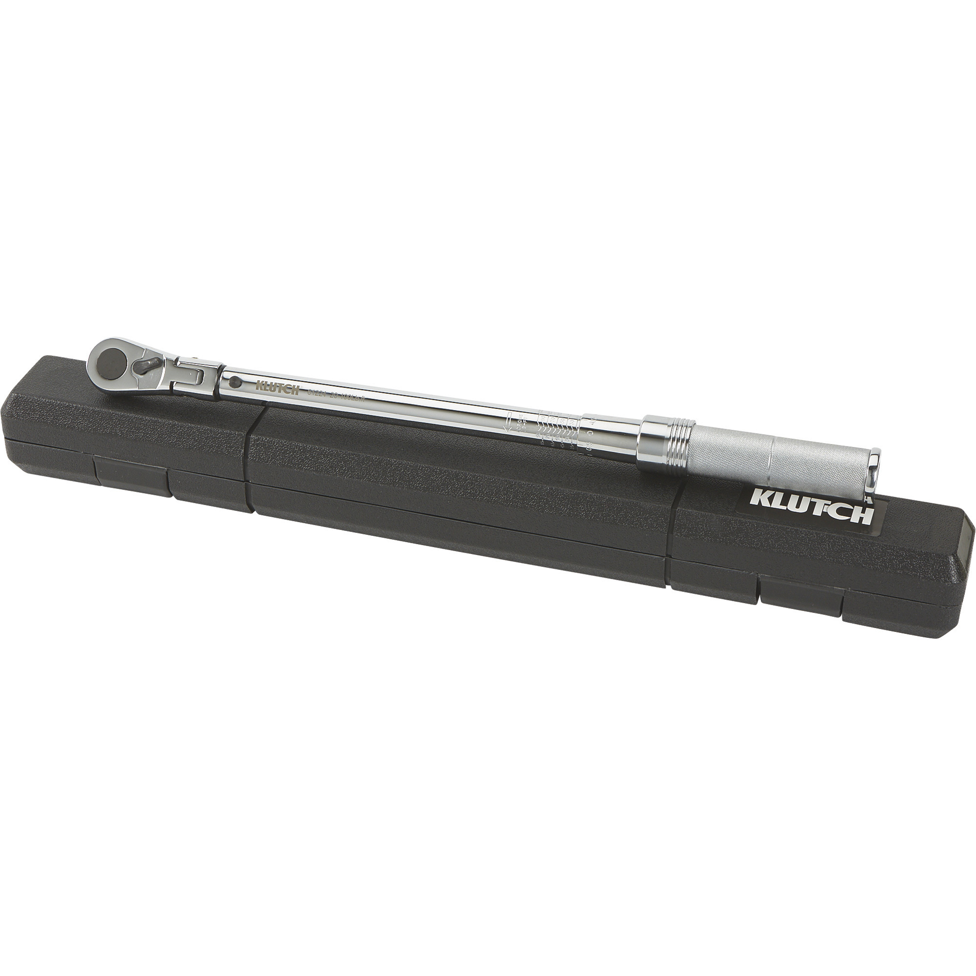 Klutch Flex Head Torque Wrench, 3/8in.-Drive